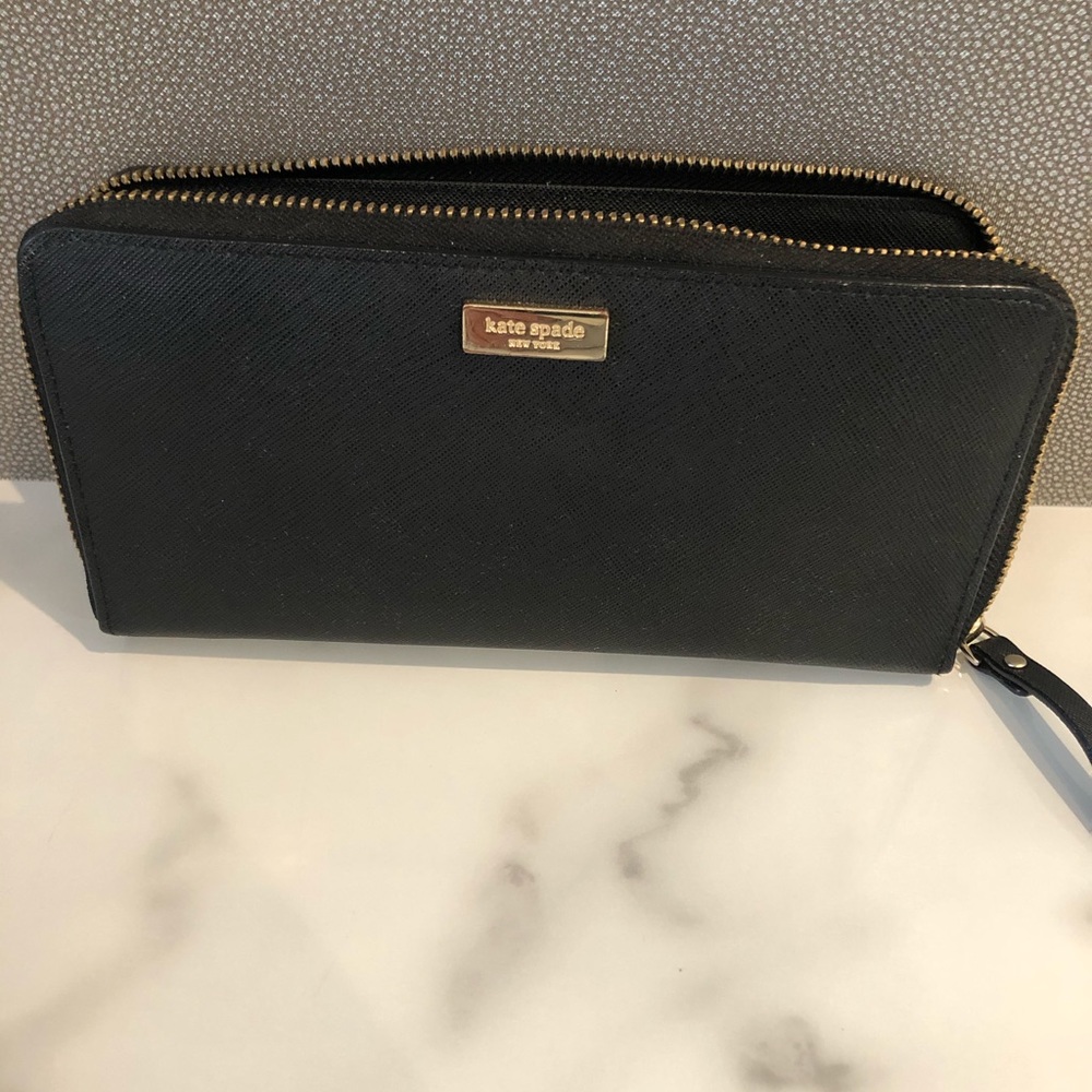Kate spade black leather wallet